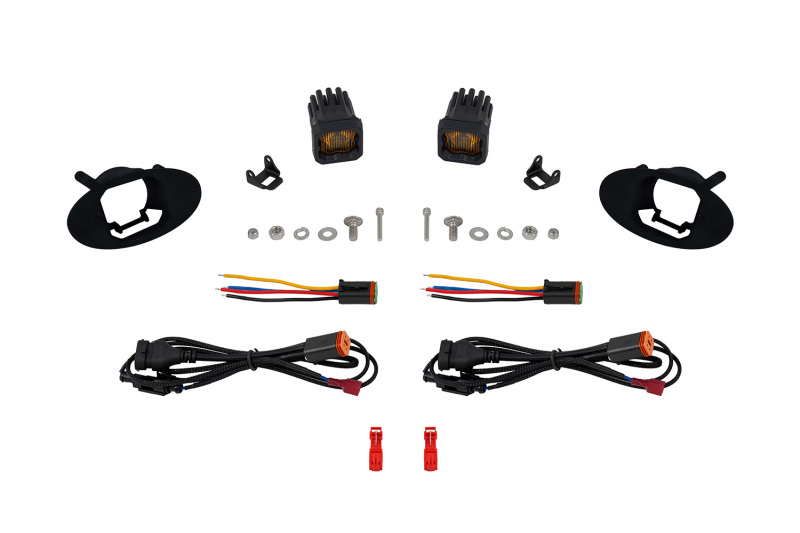 Lexus GX470 Brake Kit - Front + Rear - R1 Concepts - Carbon Coated Drilled/Slotted Rotors + Off-Road/Tow Pads - `03-`09